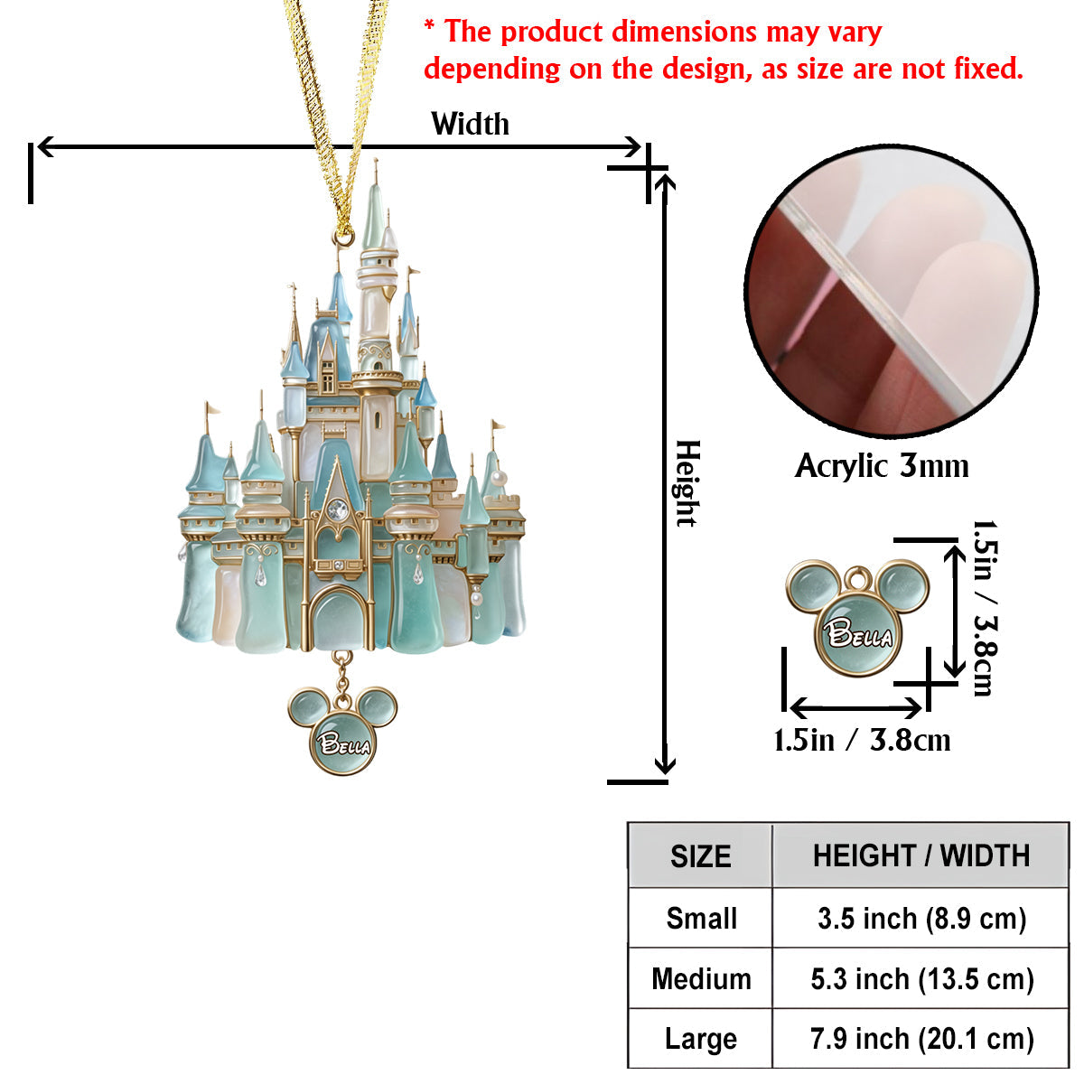 Magical Xmas - Personalized Dream Trip Ornament With Charm