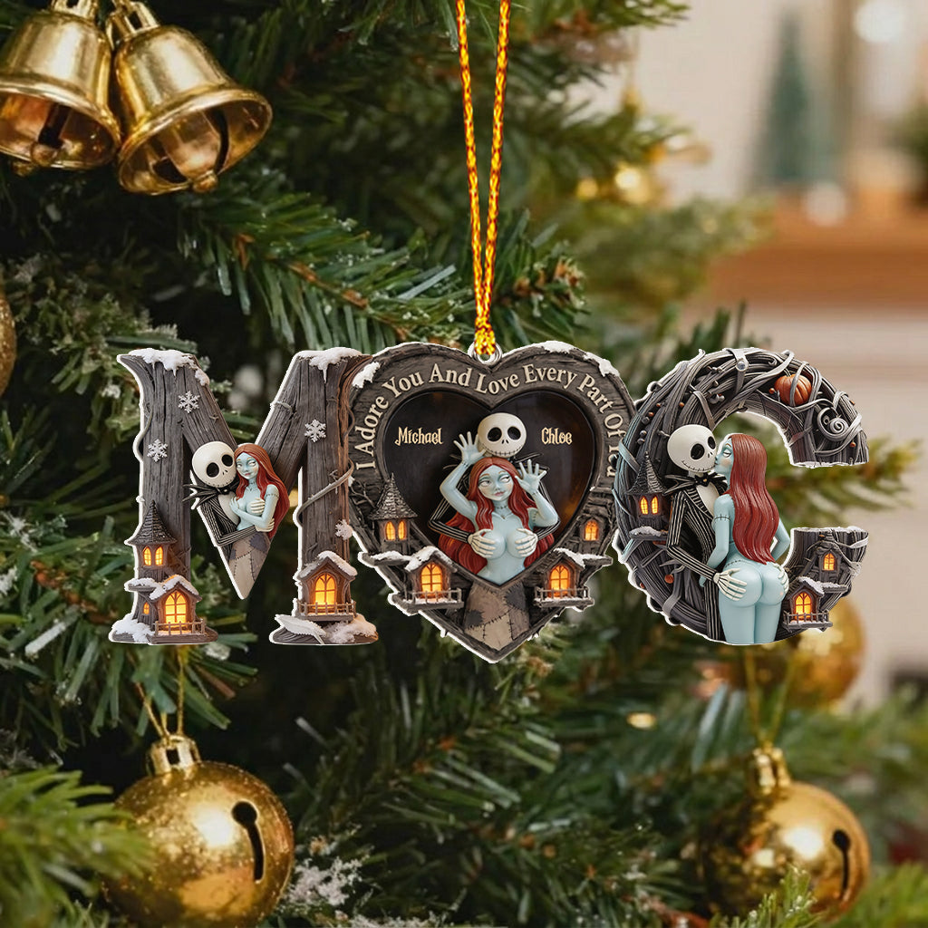 I Love You - Personalized Nightmare Premium 3D Ornament