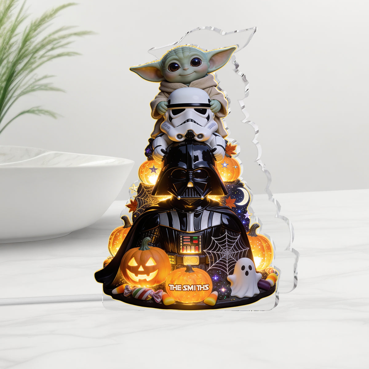 The Most Wonderful Time Of The Year - Personalized The Force Acrylic LED Night Light