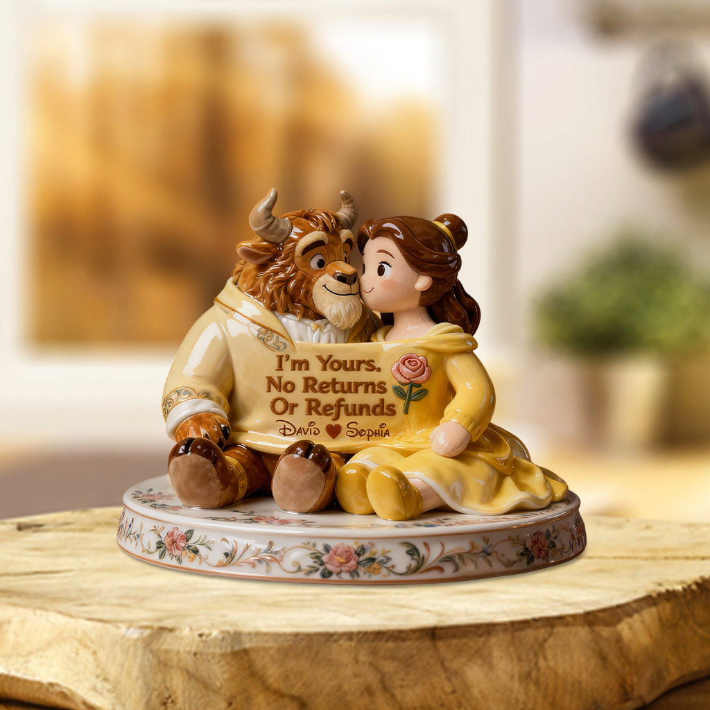 I'm Yours - Personalized Beauty And The Beast Custom Shaped Acrylic Plaque
