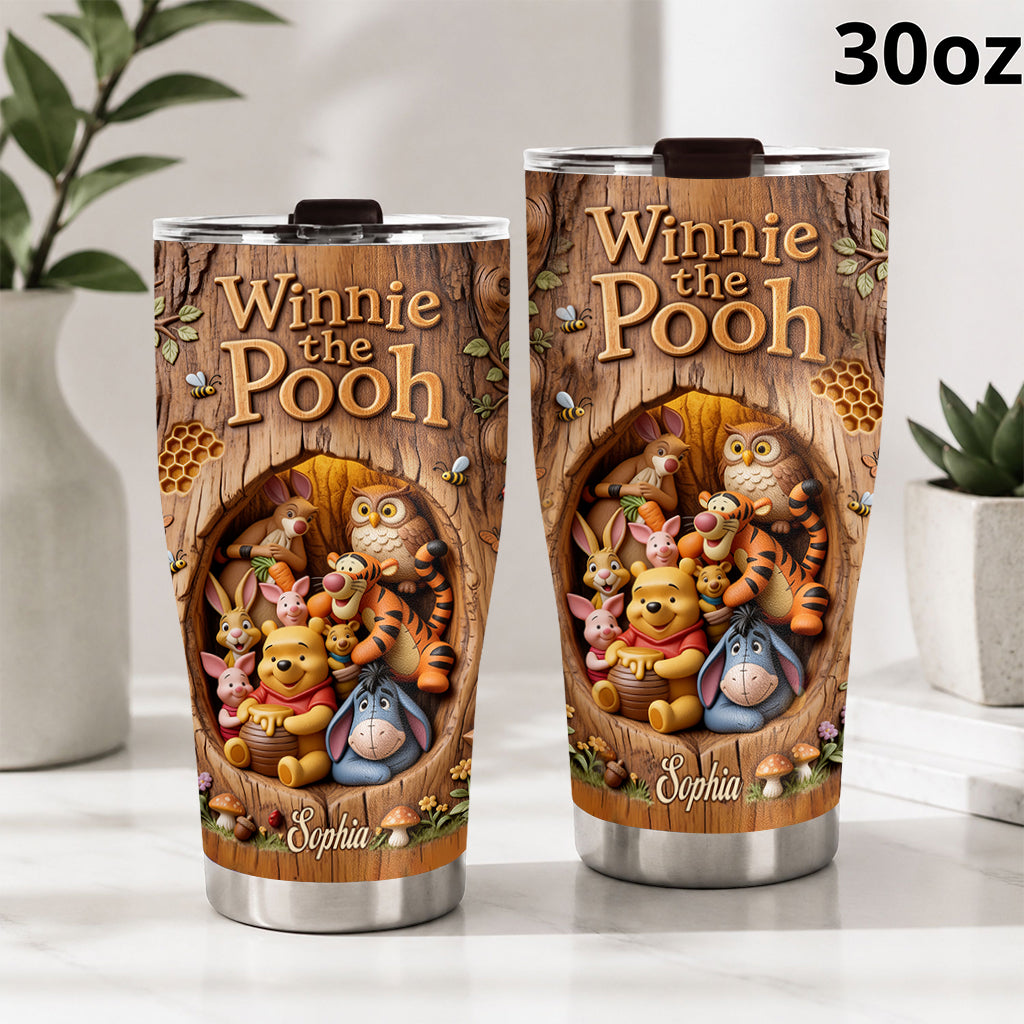 Honey Bear Friendship - Personalized Yellow Bear Tumbler