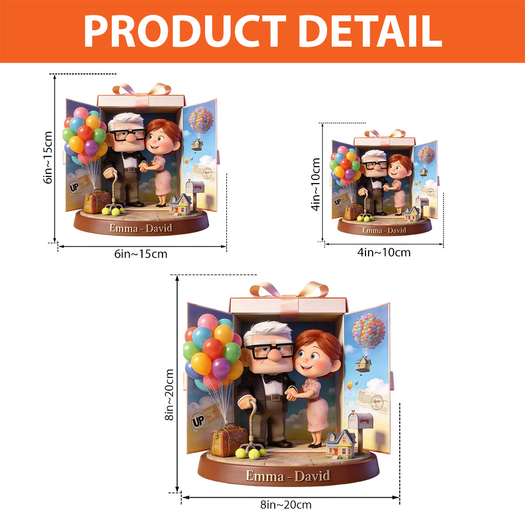 You Are My Greatest Adventure - Personalized Up Movie Couple Custom Shaped Acrylic Plaque