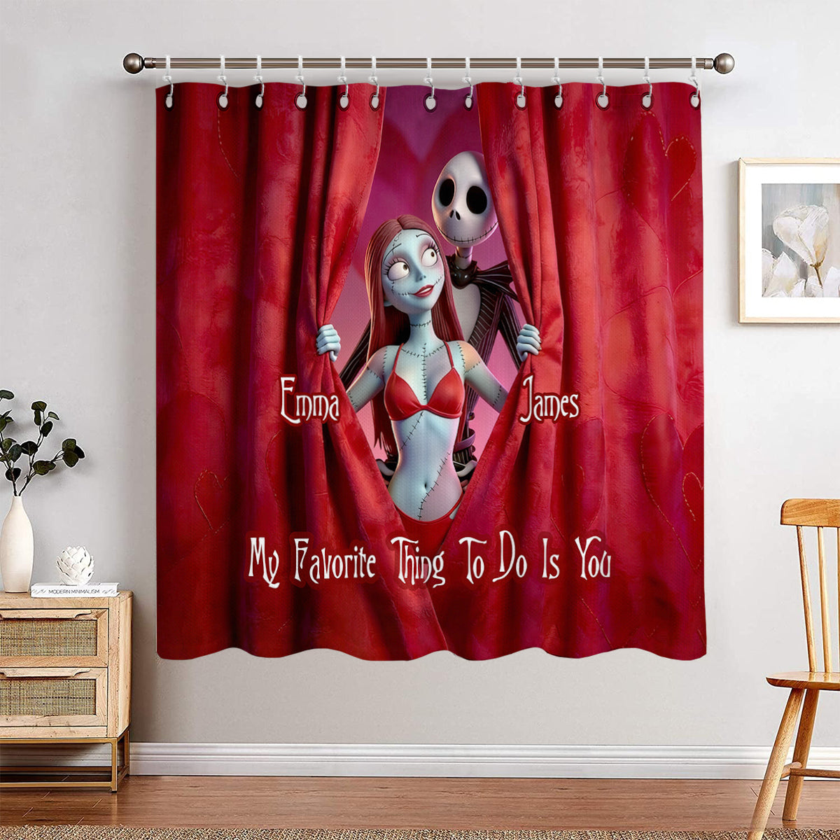 Funny Gift For Couple - Personalized Nightmare Blackout Window Curtain/ Drapes Set