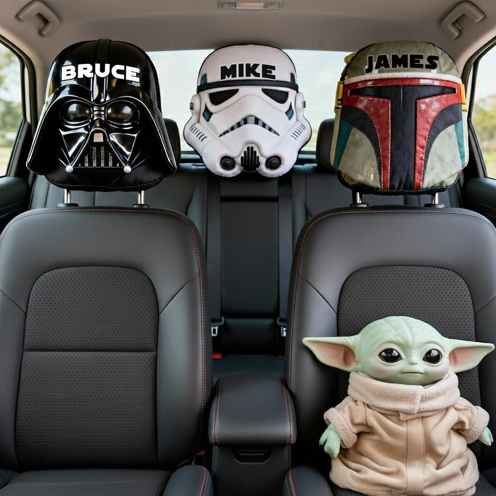 The Galaxy - Personalized The Force Car Headrest Covers