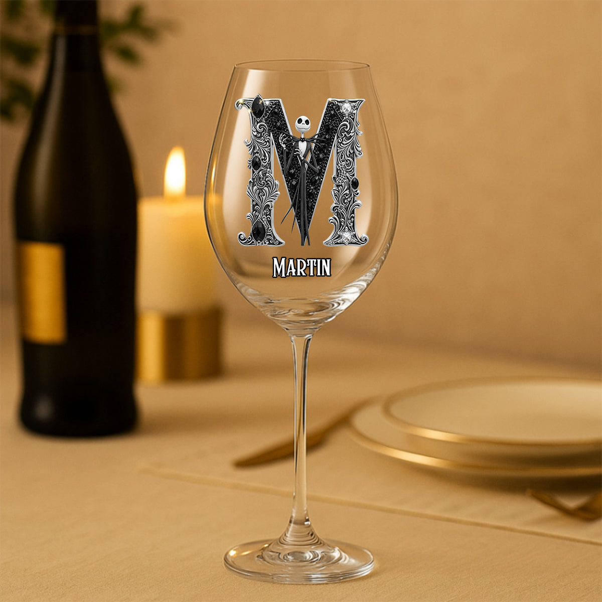 The Nightmare - Personalized Nightmare Wine Glass With Long Stem