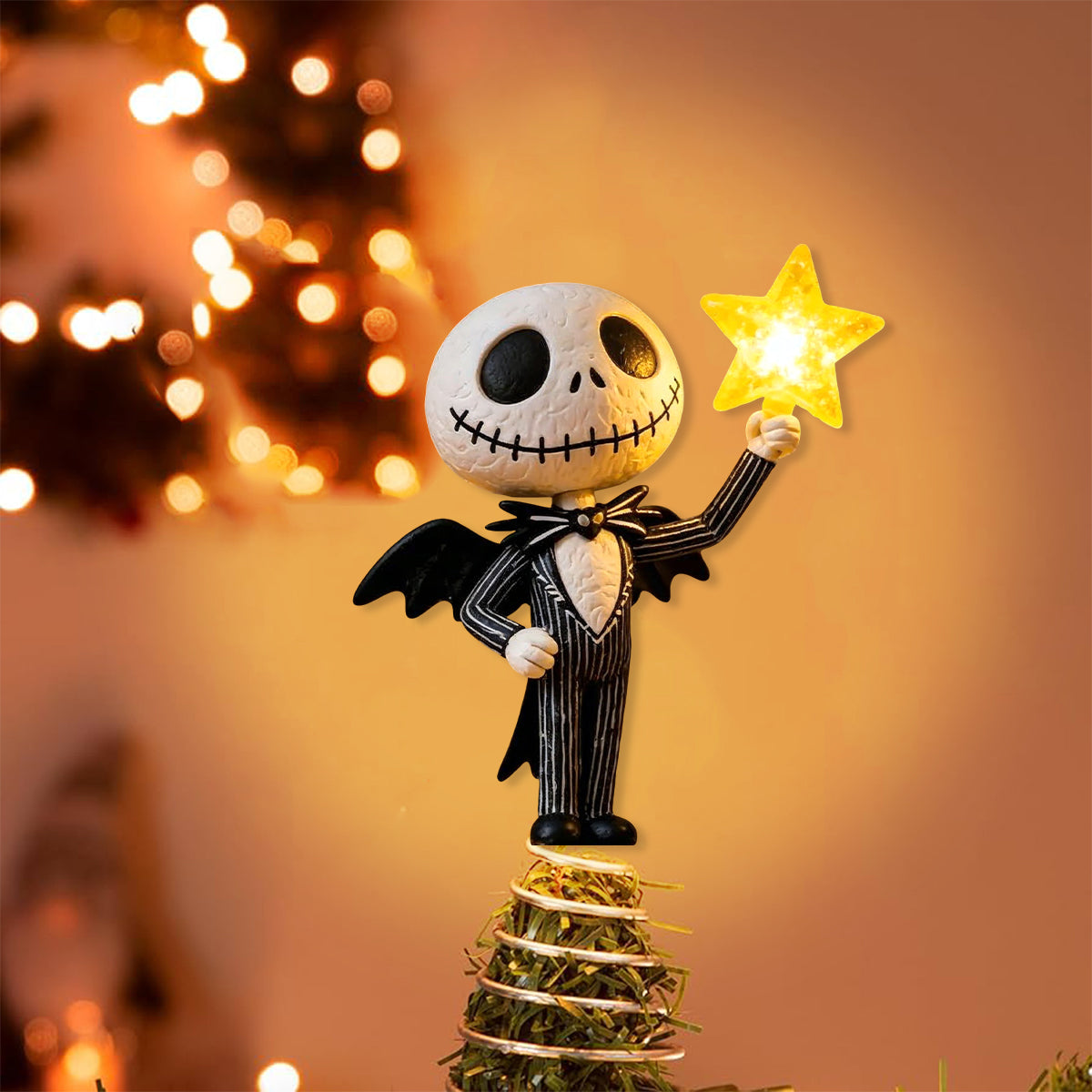 Merry Christmas - Nightmare LED Light Tree Topper