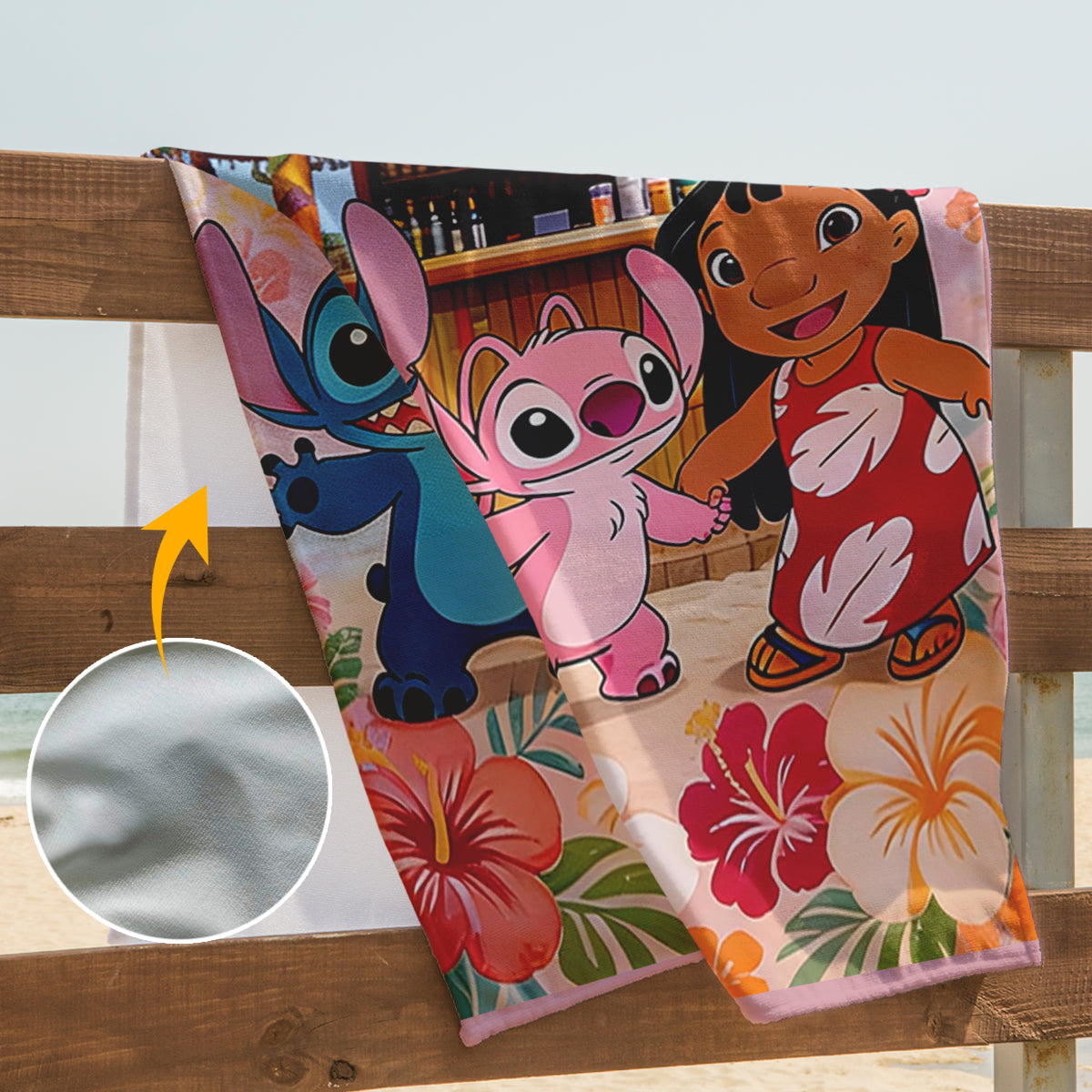 Ohana Vibe - Personalized Ohana Quick-dry Beach Towel/ Bath Towel