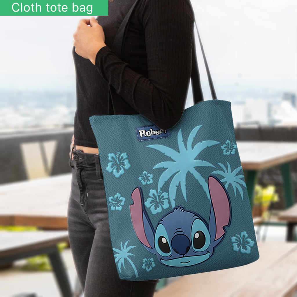 Ohana Alien Custom Name - Personalized Ohana Tote Bag