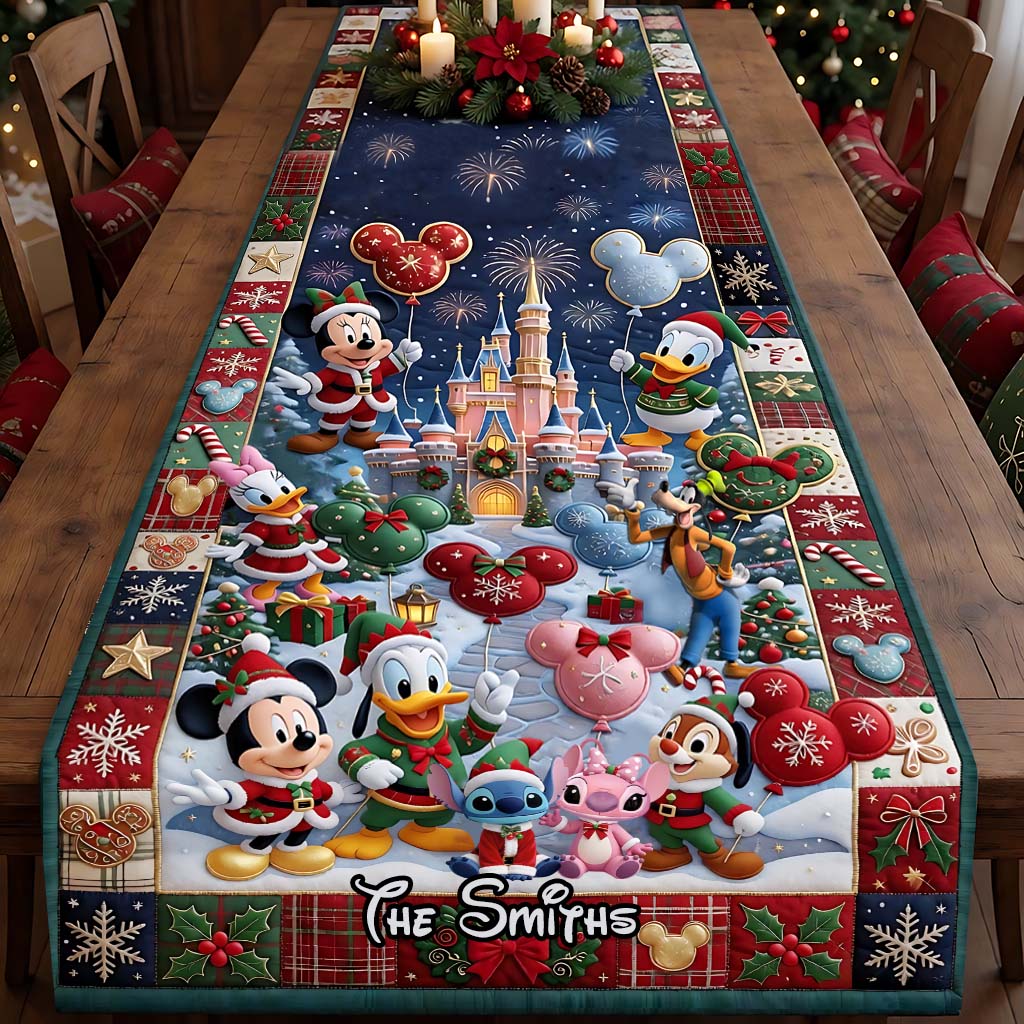 Christmas Time - Personalized Mouse Table Runner