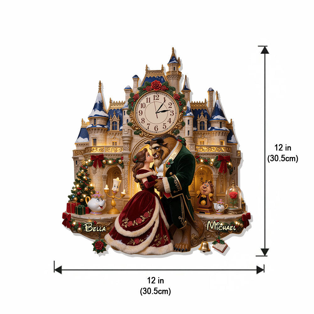 Tale As Old As Time - Personalized Beauty And The Beast LED Light Wall Clock