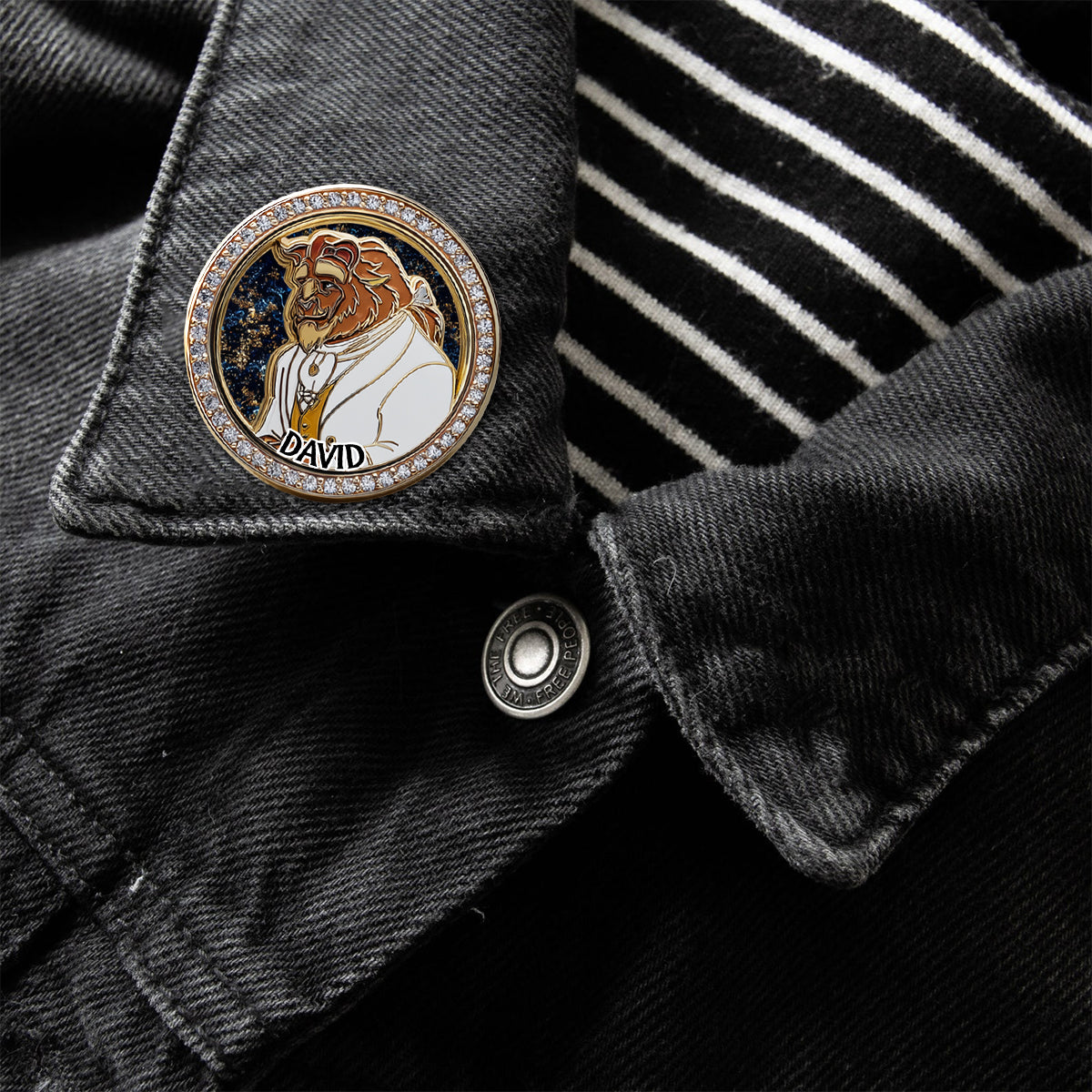 Tale As Old As Time - Personalized Couple Pin