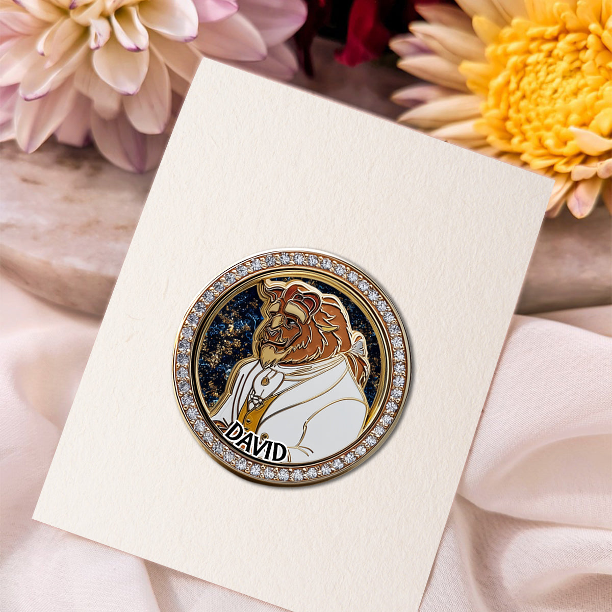 Tale As Old As Time - Personalized Couple Pin