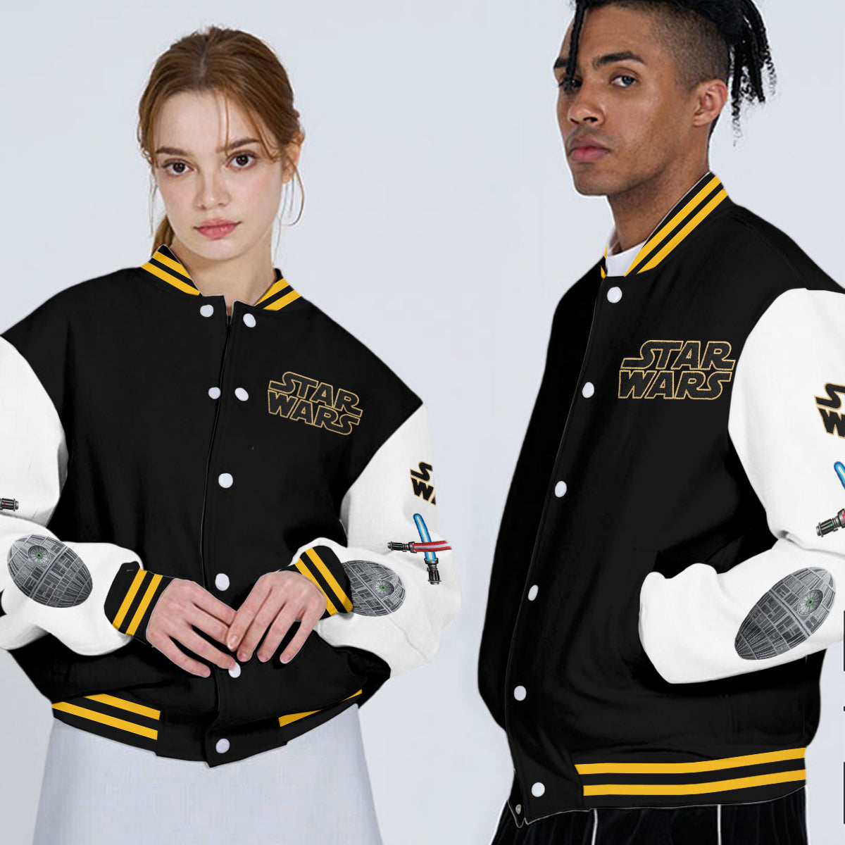 Alphabet Letters - Personalized The Force Varsity Jacket