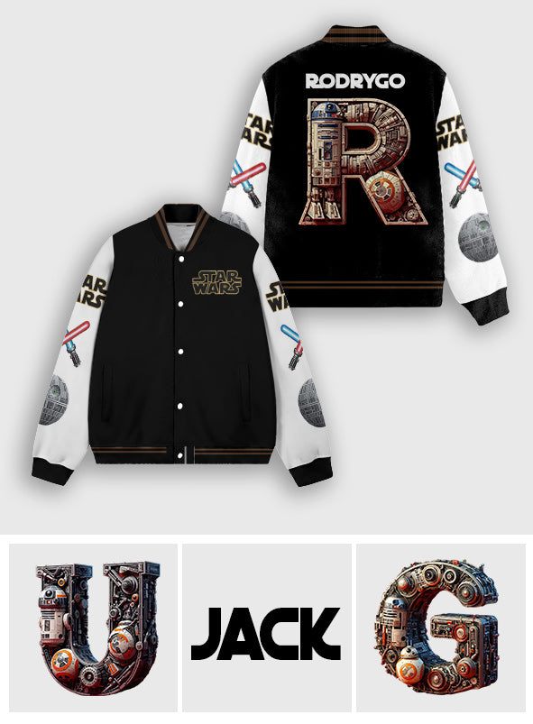Alphabet Letters - Personalized The Force Varsity Jacket