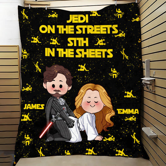 Jedi in The Streets Sith in The Sheets - Personalized The Force Blanket