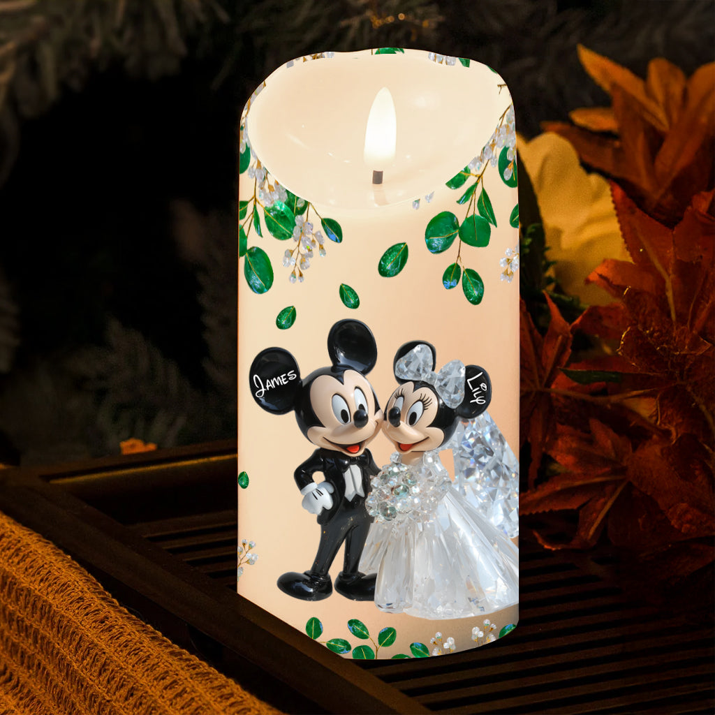 The Day I Met You - Personalized Mouse Flameless Candle