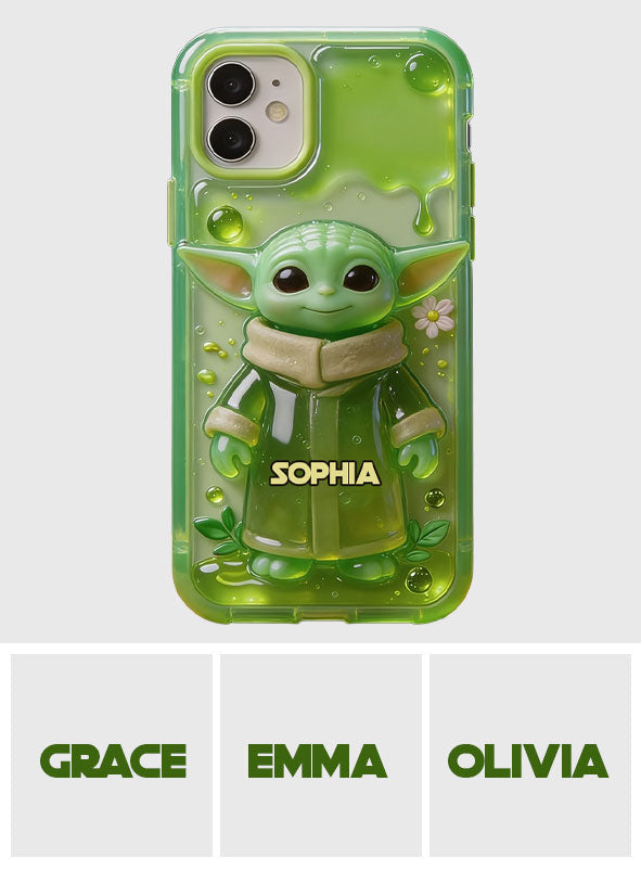 Jelly Green Baby - Personalized The Force Full Print Phone Case