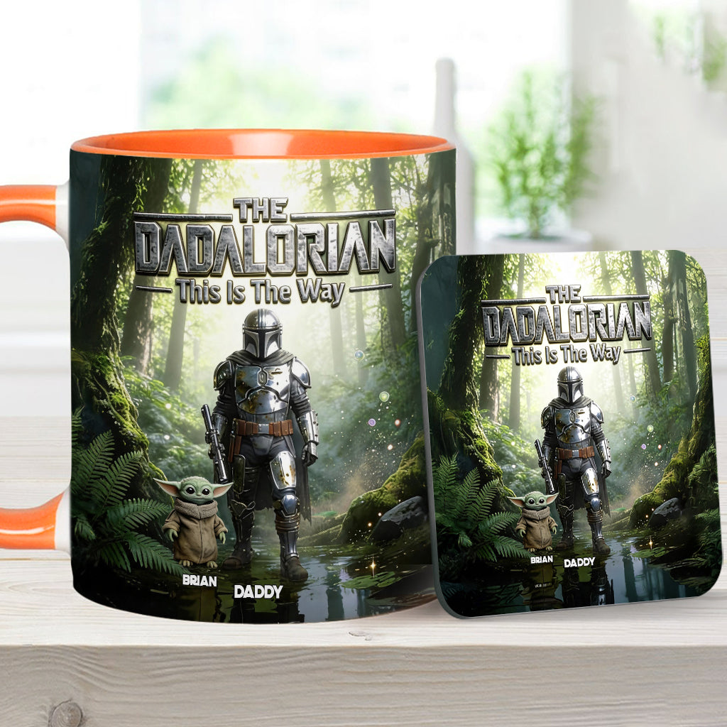 This Is The Way - Personalized The Force Accent Mug & Coaster