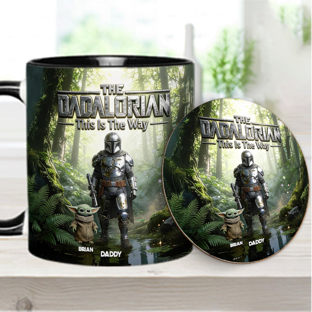 This Is The Way - Personalized The Force Accent Mug & Coaster