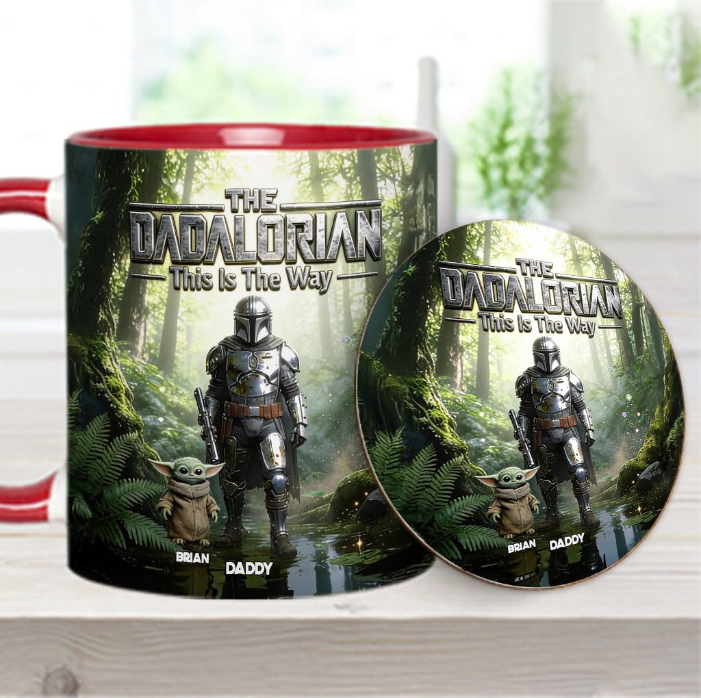 This Is The Way - Personalized The Force Accent Mug & Coaster