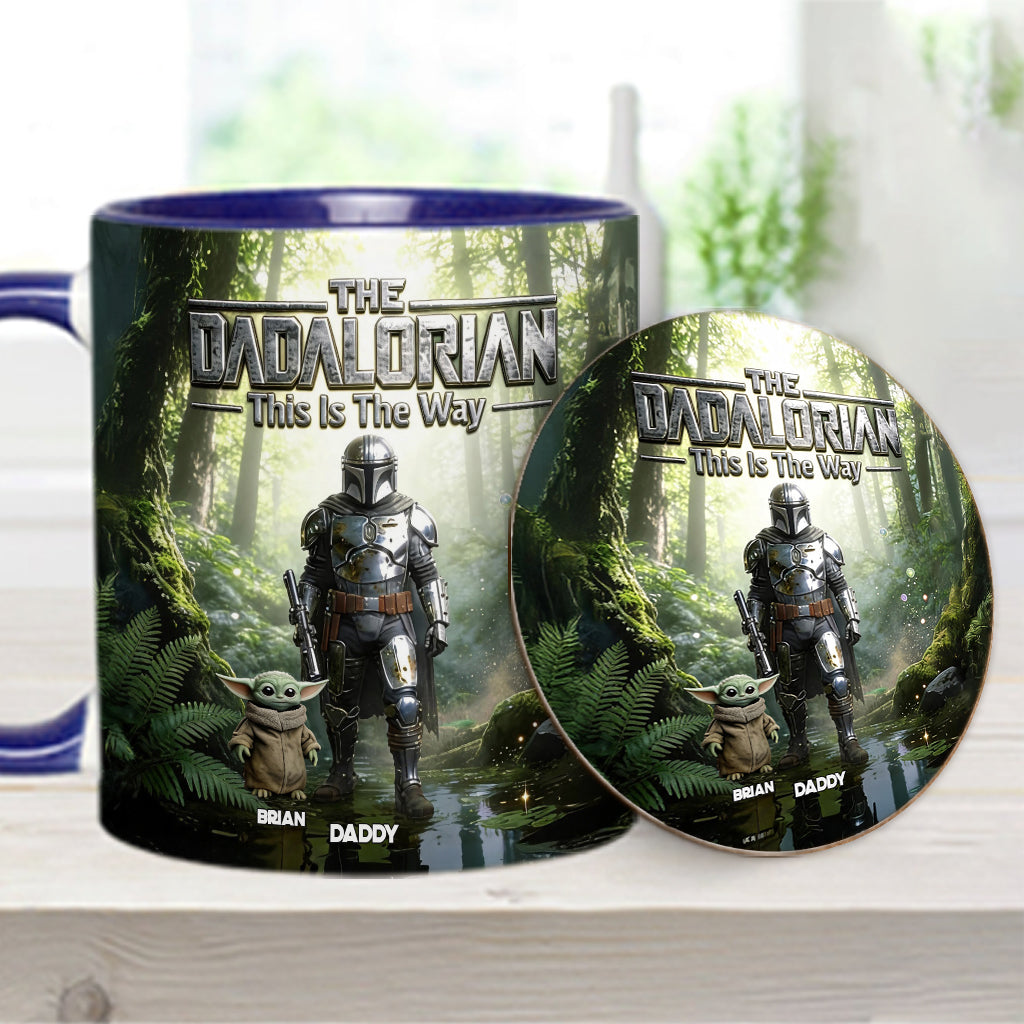This Is The Way - Personalized The Force Accent Mug & Coaster