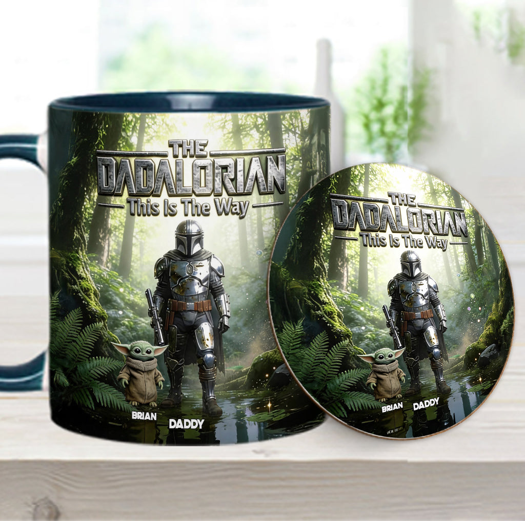 This Is The Way - Personalized The Force Accent Mug & Coaster