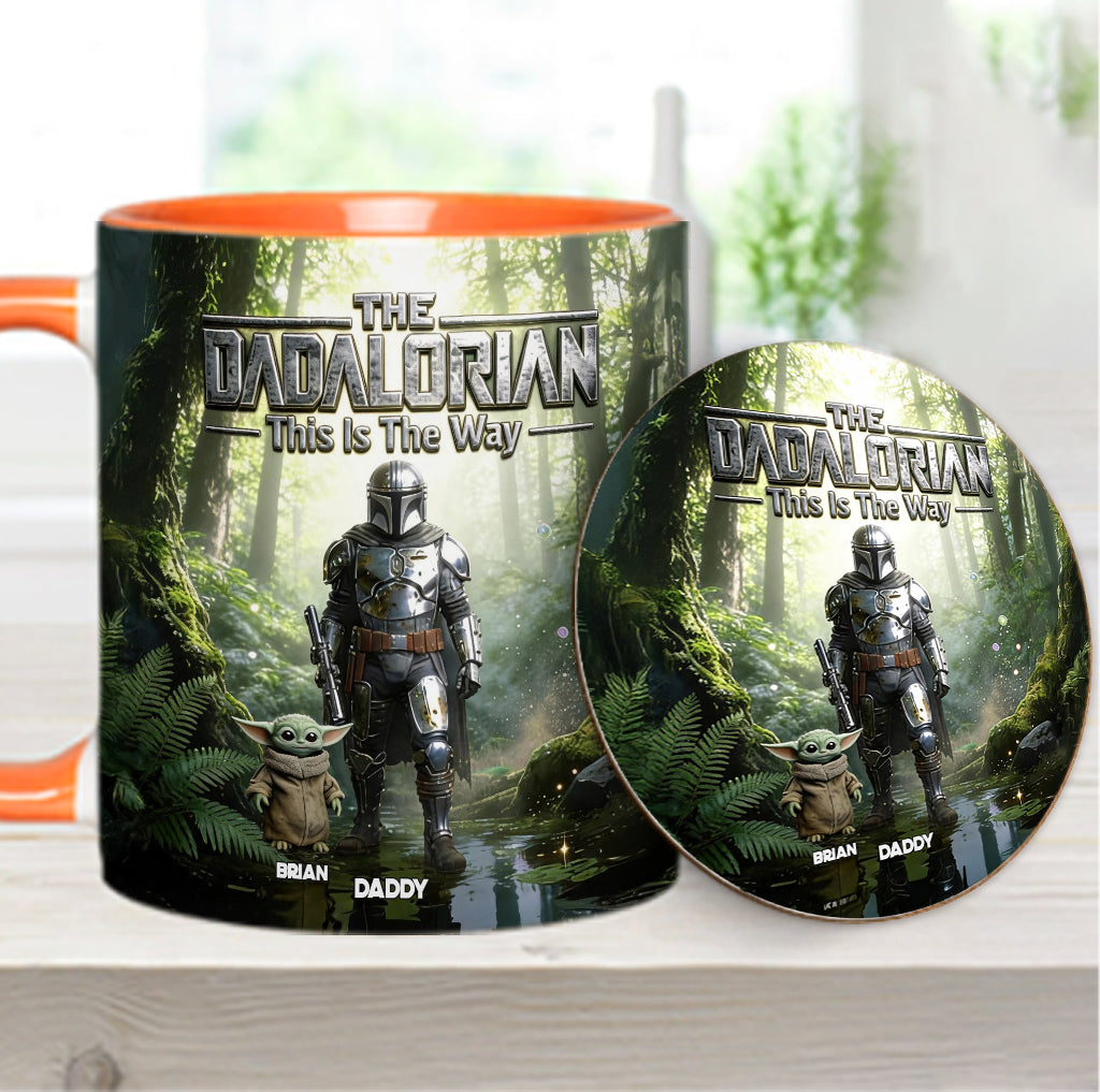 This Is The Way - Personalized The Force Accent Mug & Coaster