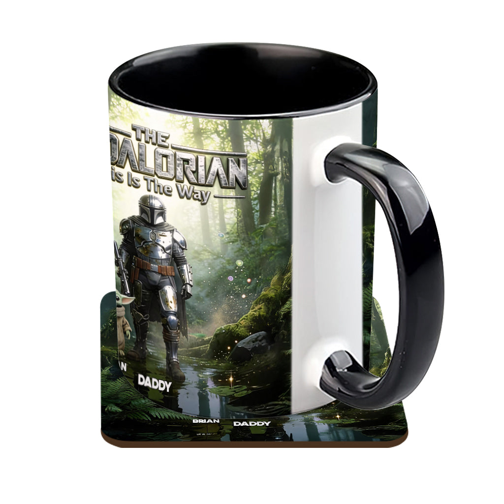 This Is The Way - Personalized The Force Accent Mug & Coaster