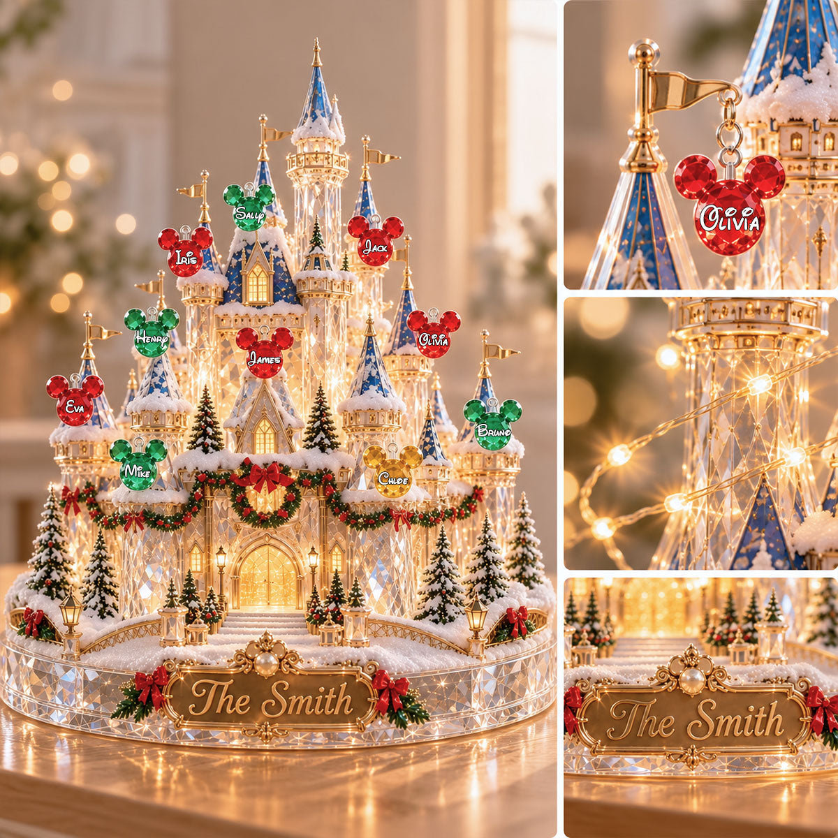 What A Magical Year - Personalized Mouse Light Up Standee With Charms