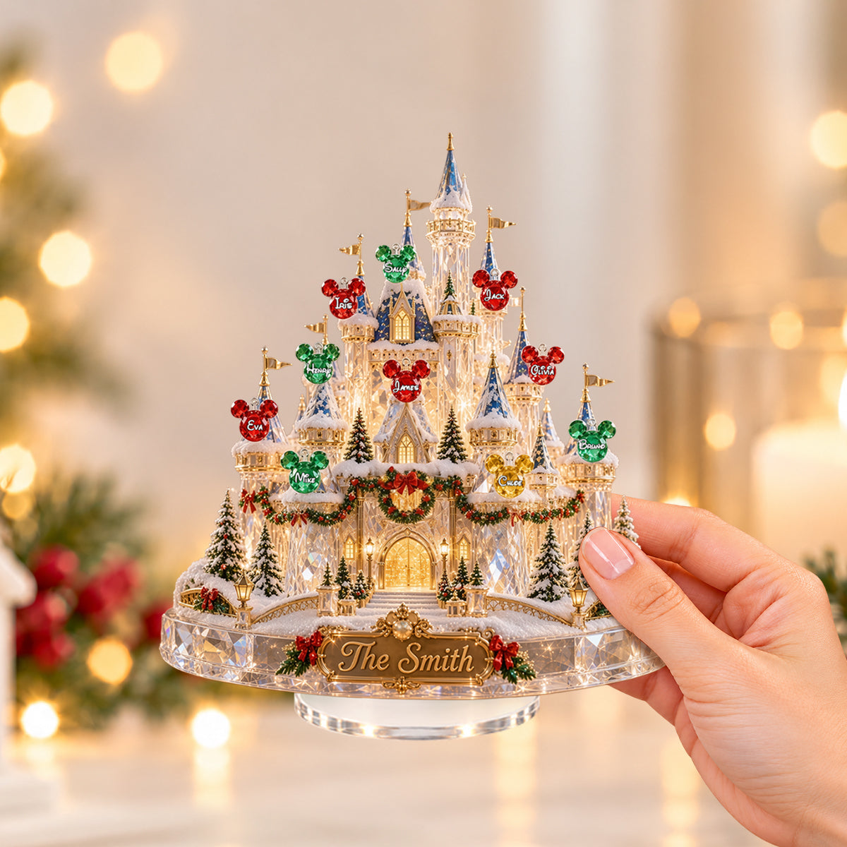 What A Magical Year - Personalized Mouse Light Up Standee With Charms