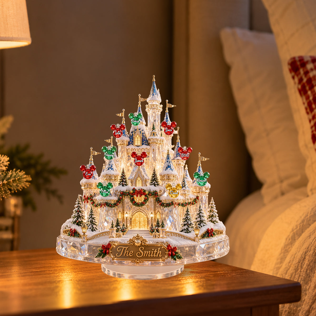 What A Magical Year - Personalized Mouse Light Up Standee With Charms