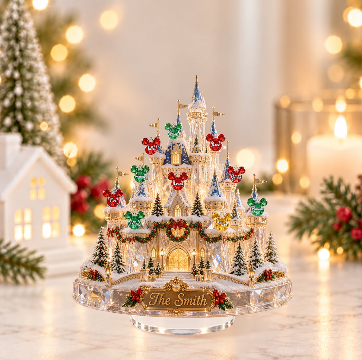 What A Magical Year - Personalized Mouse Light Up Standee With Charms