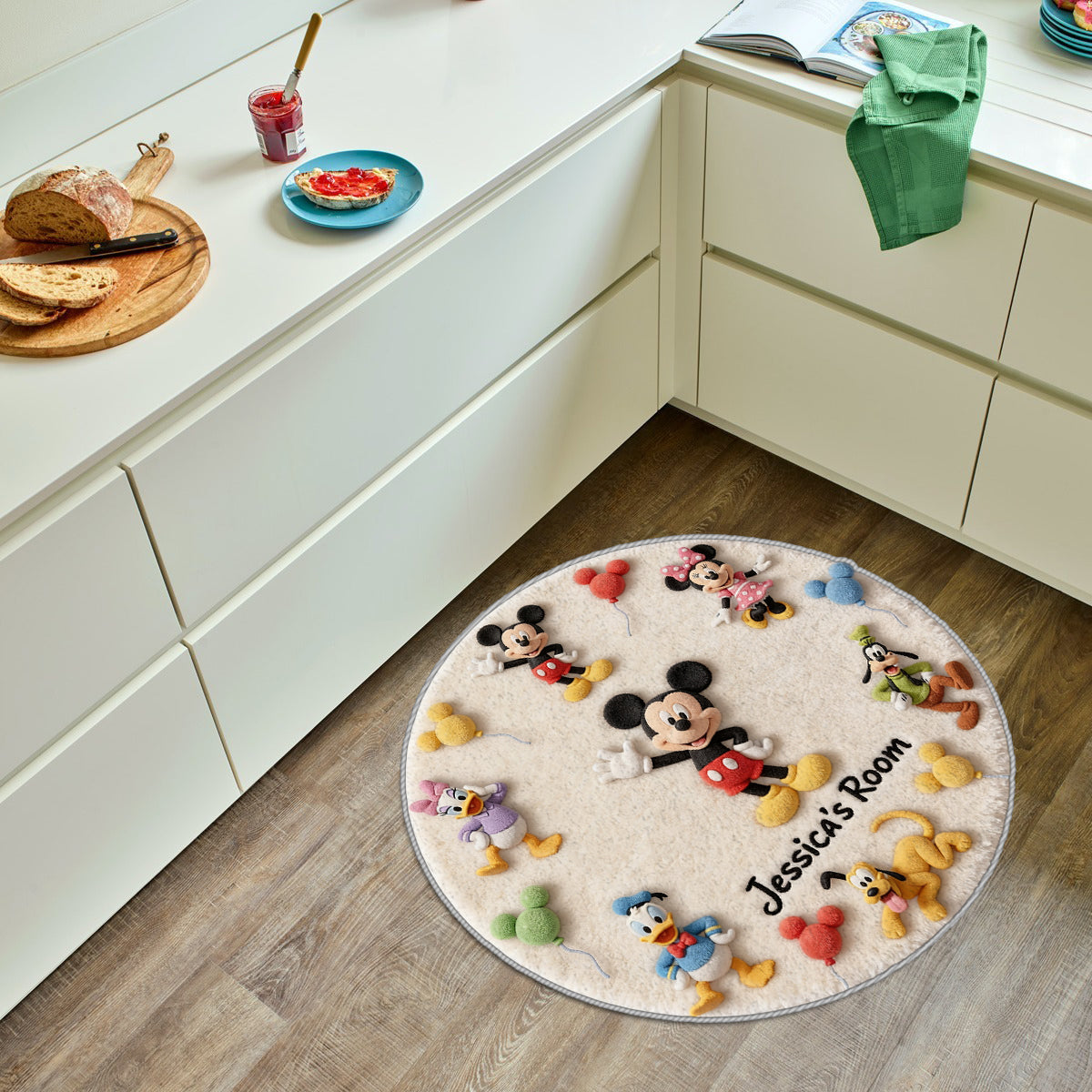 Friends - Personalized Mouse Non-Slip Tufted Rug