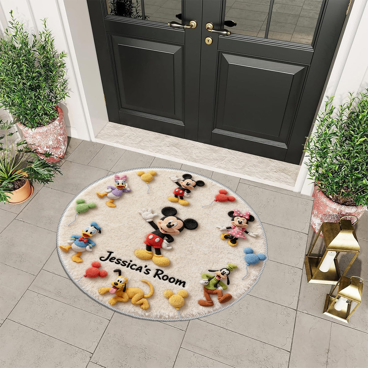 Friends - Personalized Mouse Non-Slip Tufted Rug