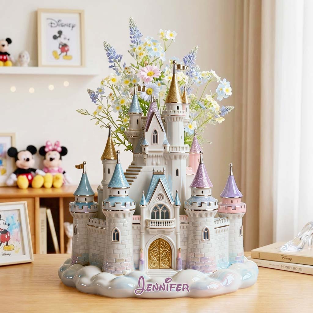 Magic Castle - Personalized Mouse Custom Shape Acrylic Flower Vase