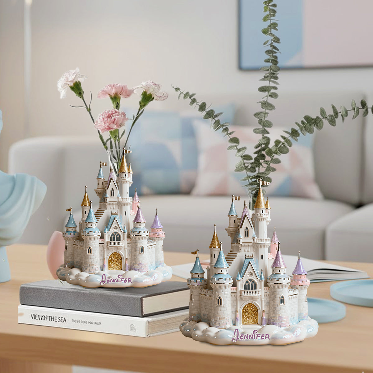Magic Castle - Personalized Mouse Custom Shape Acrylic Flower Vase