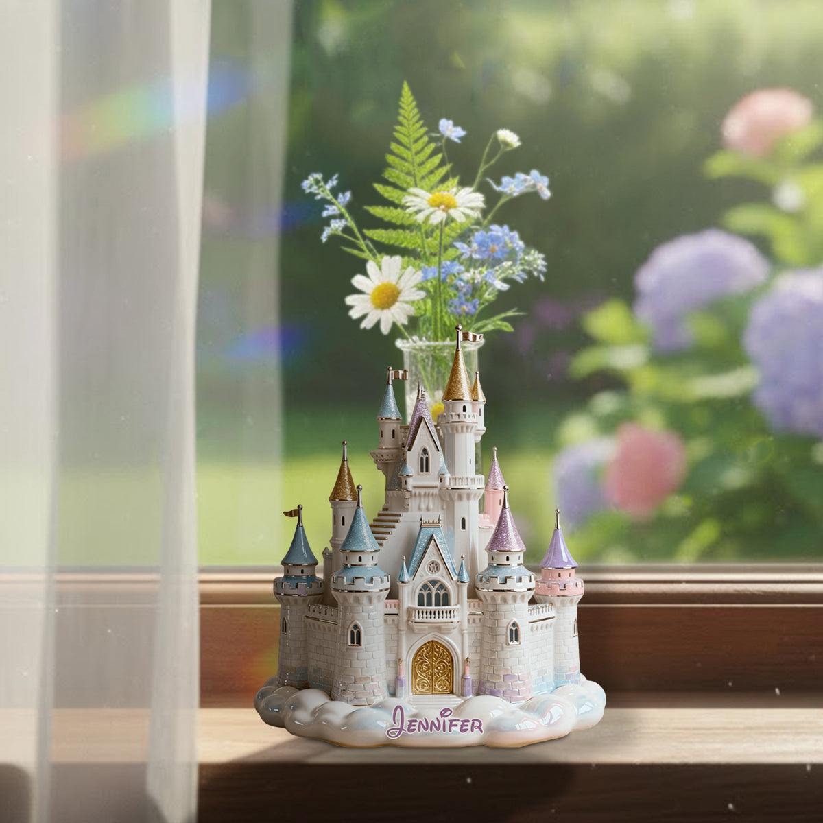 Magic Castle - Personalized Mouse Custom Shape Acrylic Flower Vase