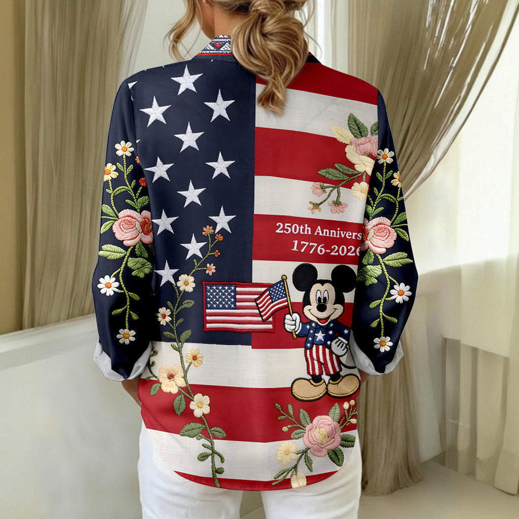 250th Anniversary - Personalized Mouse Button-Up Shirt
