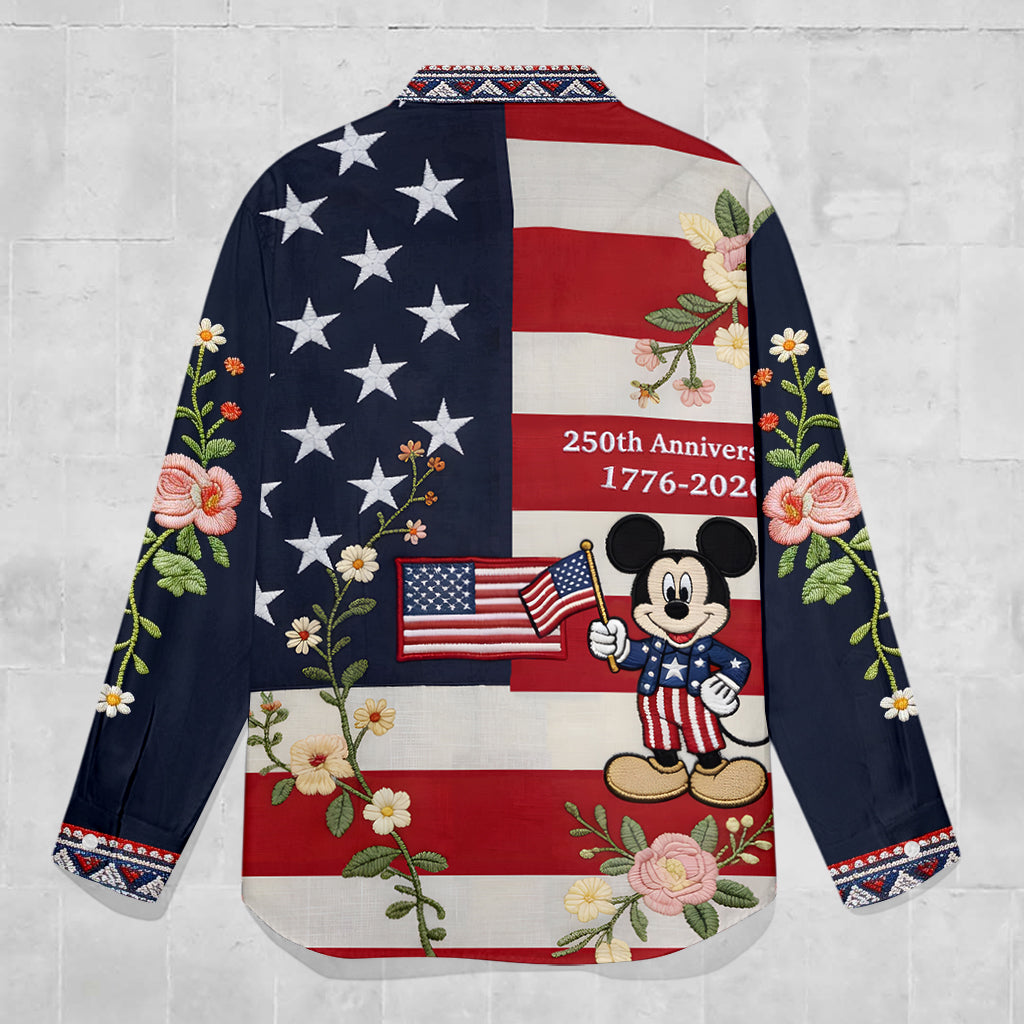 250th Anniversary - Personalized Mouse Button-Up Shirt