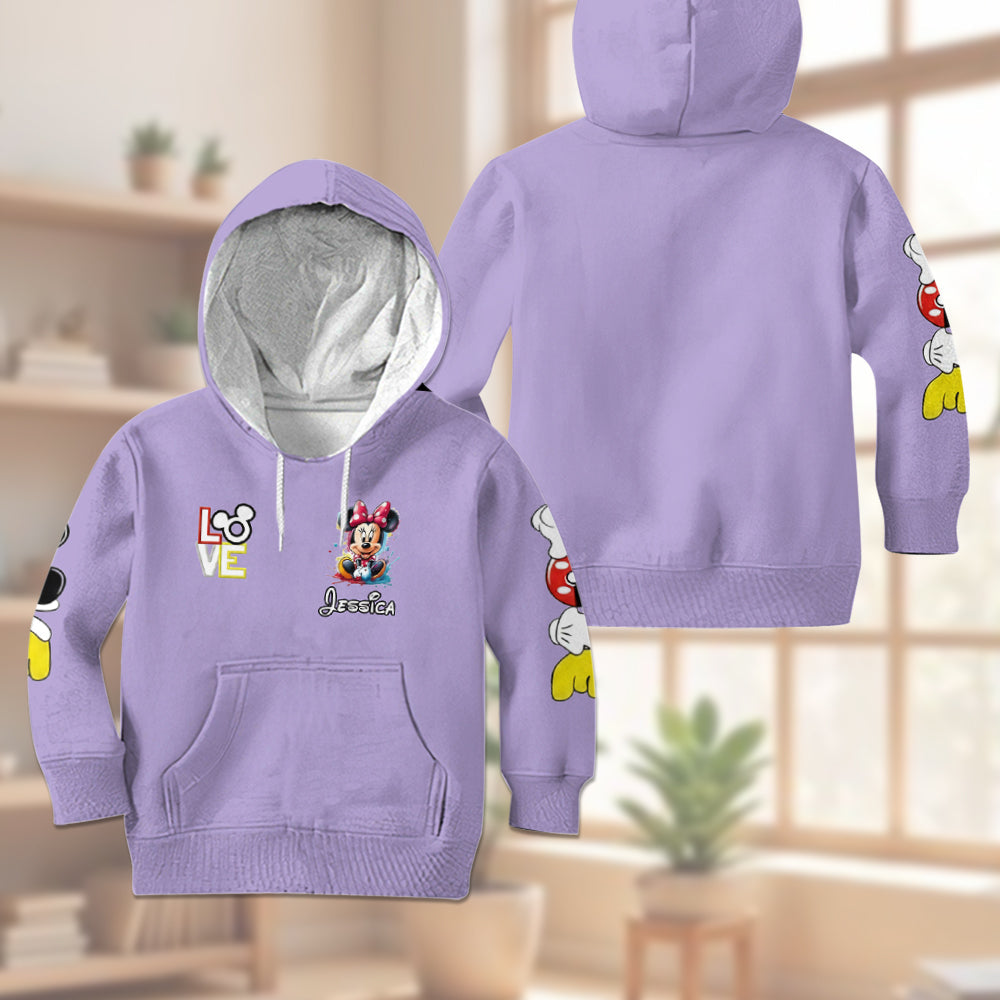Big Ears Friend - Personalized Mouse Kid Hoodie & Kid Jogger Sweatpants