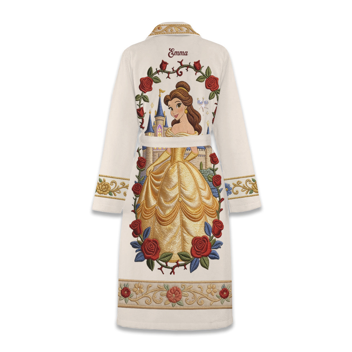 Tale As Old As Time - Personalized Beauty And The Beast Pajama Kimono Robe