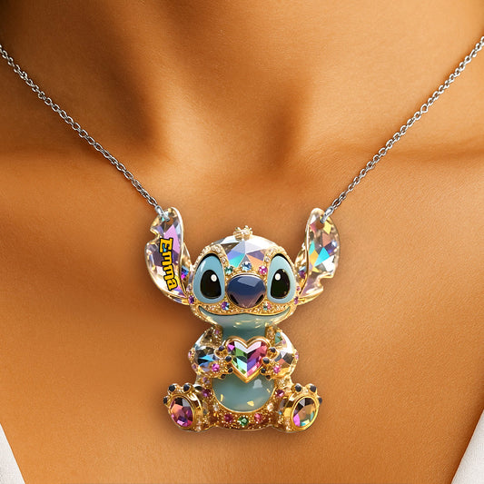 Ohana Means Family - Personalized Ohana Custom Shaped Pendant Necklace