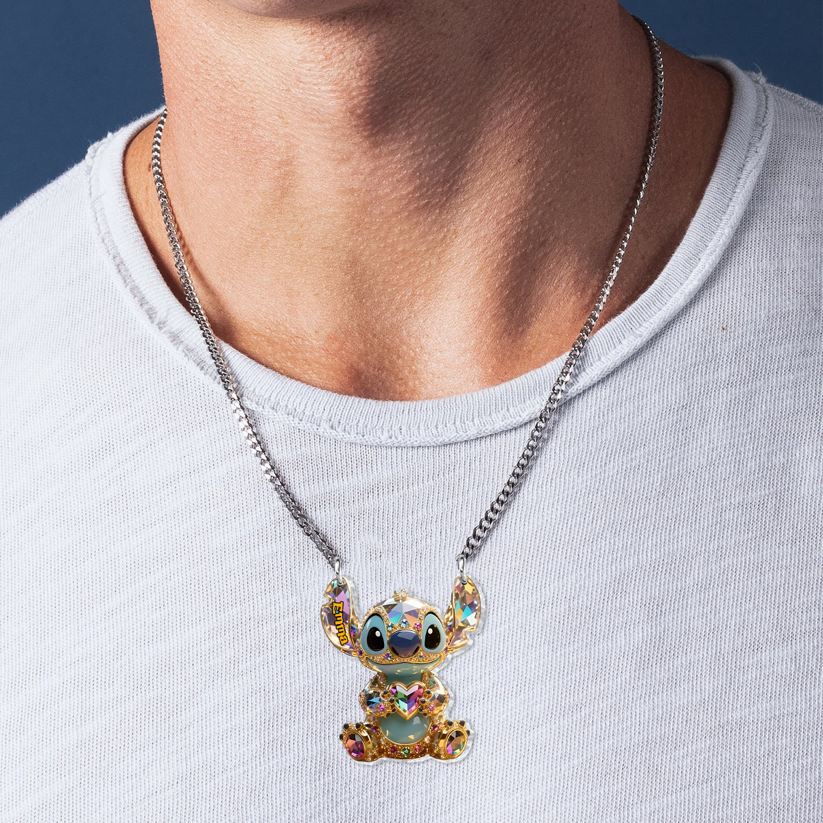 Ohana Means Family - Personalized Ohana Custom Shaped Pendant Necklace