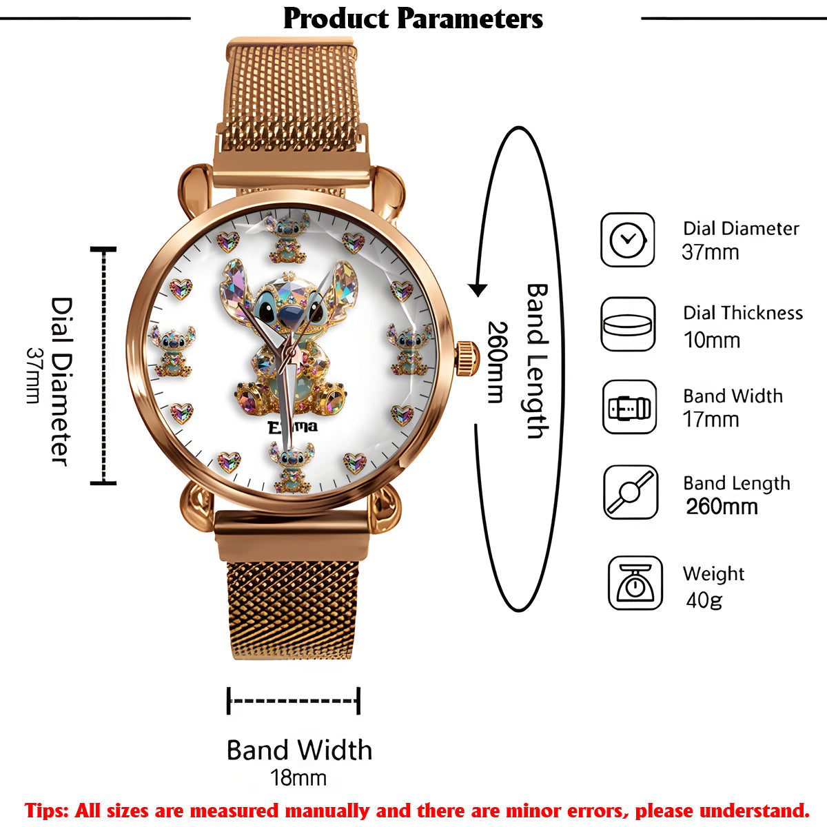 Ohana Means Family - Personalized Ohana Women Hand Watch
