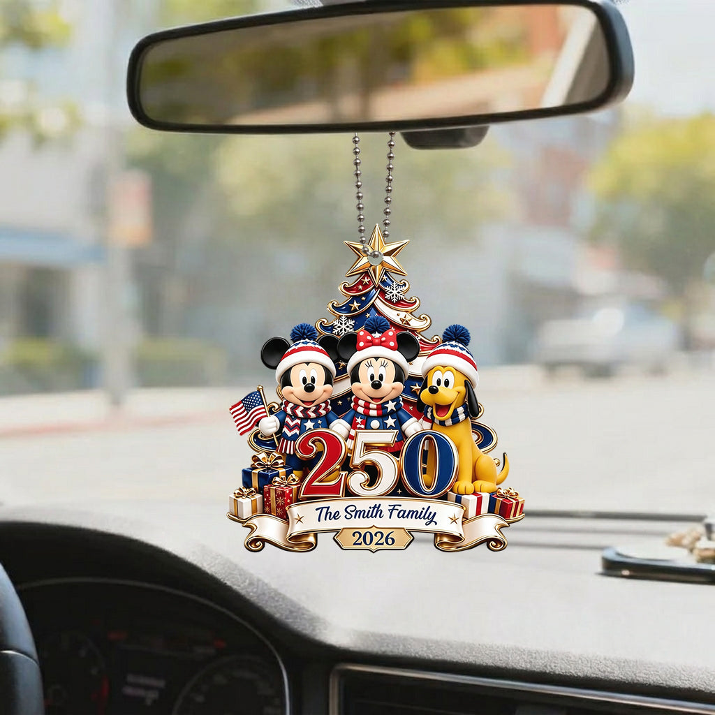 250th Anniversary Christmas - Personalized Mouse Premium 3D Ornament