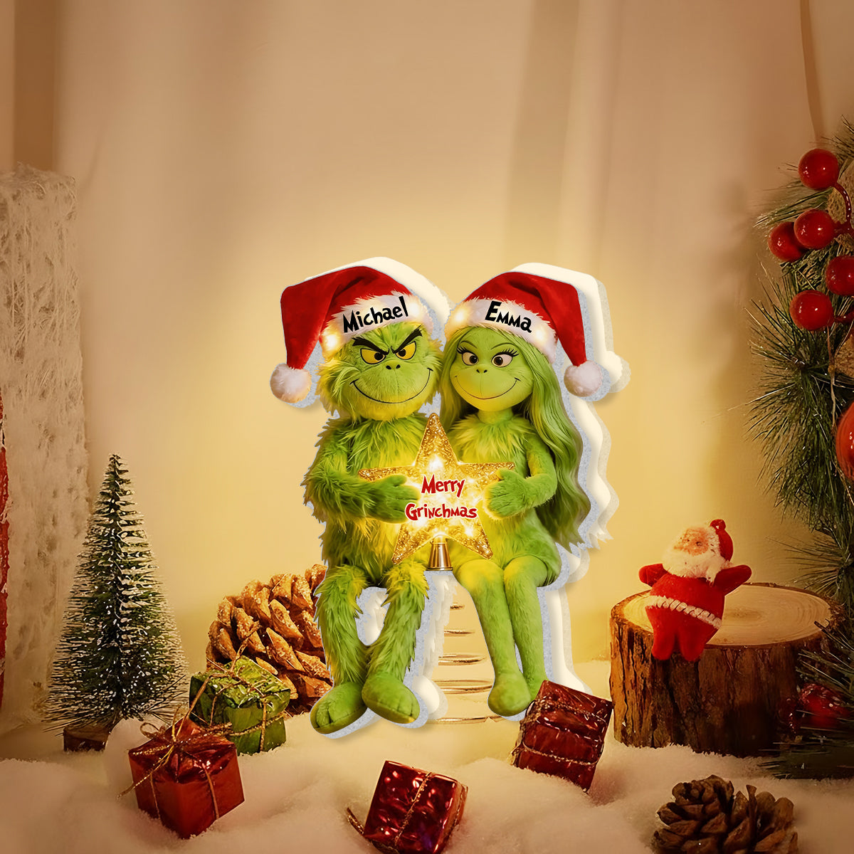 I'm Yours - Personalized Stole Christmas LED Light Tree Topper