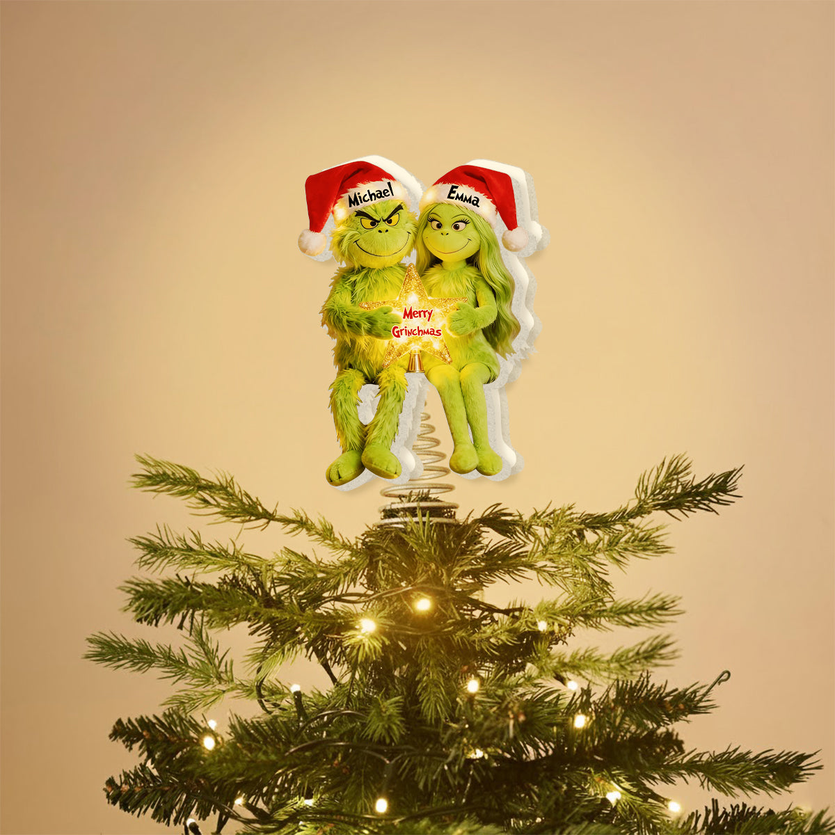 I'm Yours - Personalized Stole Christmas LED Light Tree Topper