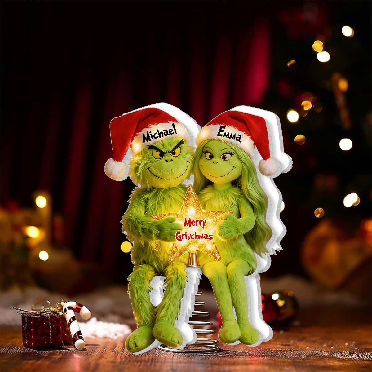 I'm Yours - Personalized Stole Christmas LED Light Tree Topper