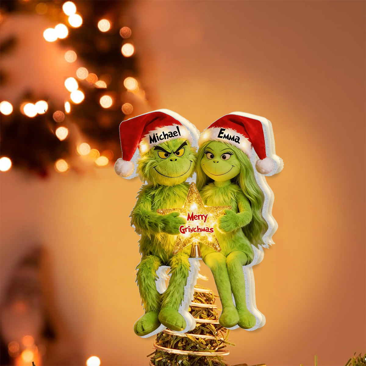 I'm Yours - Personalized Stole Christmas LED Light Tree Topper