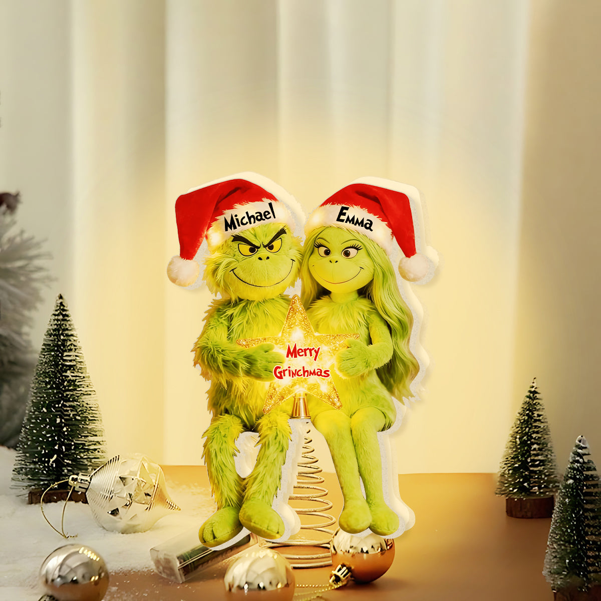 I'm Yours - Personalized Stole Christmas LED Light Tree Topper
